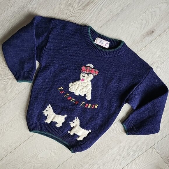 Other - Scottish Highland Home Industries Lambswool The Tartan Terrior Knit Sweater